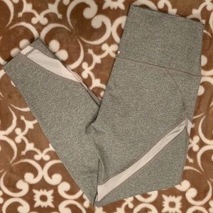 Grey w/ white mesh Aerie jogger leggings